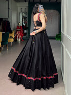 Mehera Pure Cotton Mirror Work Navratri Lehenga Choli Set