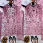 Zehra Heavy Natural Crepe Silk Farshi Salwar Suit with Coding Sequin Embroidery, Moti Hand Work & Organza Dupatta