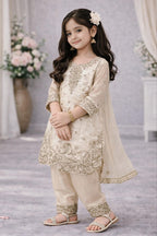 Zivara GMY Silk Sequins Embroidered Palazzo Suit with Dupatta