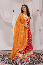 Navaratri 2026 Pure Cotton Lehenga Choli Set, Digital Print & Mirror Work, Kodi Lace Blouse with Pearl Dupatta, Garba Festive Wear