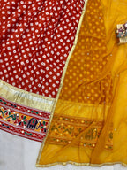 Navaratri 2026 Pure Cotton Lehenga Choli Set, Digital Print & Mirror Work, Kodi Lace Blouse with Pearl Dupatta, Garba Festive Wear