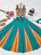 Eshaal Heavy Rayon Designer Lehenga Choli with Fancy Lagdi Patta Lace Mirror Work Blouse