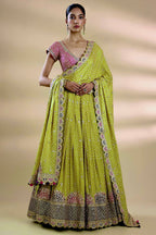 Vihana Gaji Silk Sequin Lehenga Choli with Dori & Thread Work, Thai Silk Blouse and Designer Dupatta