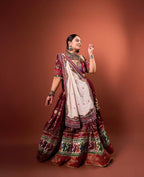 Vamika Muslin Cotton Digital Print Lehenga Choli with Real Mirror Work & Dupatta