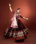 Vamika Muslin Cotton Digital Print Lehenga Choli with Real Mirror Work & Dupatta