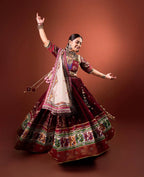 Vamika Muslin Cotton Digital Print Lehenga Choli with Real Mirror Work & Dupatta