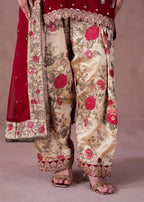 Elegant Embroidered Patiala Salwar Kameez with Georgette Dupatta Set