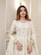 Naayra Embroidered Gown Pant Dupatta Set with Heavy Sequin Work, Festive Party Wear Style
