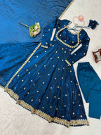 Luxury Embroidered Gown Dress with Designer Dupatta