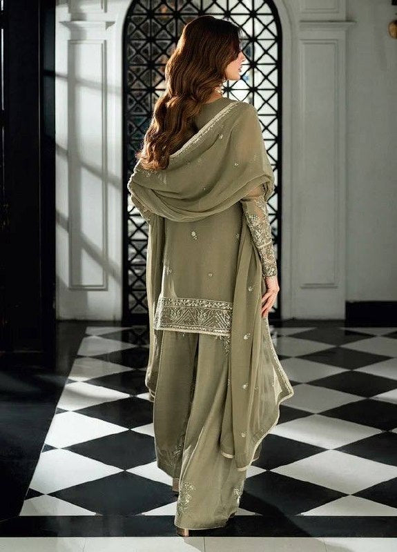 Kashvi Faux Georgette Thread & Sequence Embroidered Kurti with Palazzo & Dupatta Set