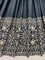 Mahira Chinon Silk Real Mirror Embroidered Anarkali with Pant & Dupatta