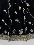 Noor Georgette Lehenga Style Saree with Thread & Sequins Work with Blouse & Dupatta