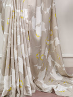 Ishani Printed Satin Silk Saree with Stitched Rich Banglory Blouse
