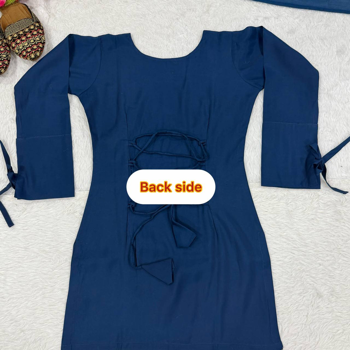 Ruhani Heavy Roman Cotton Top with Embroidered Cambric Cotton Farshi Salwar & Mal Chanderi Dupatta