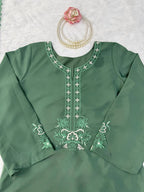 Anvika Royale American Silk Thread Embroidered Suit Set with Pant & Tibby Silk Cutwork Dupatta