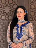 Aavika Heavy Faux Georgette Digital Print Kurti with Palazzo & Dupatta Set