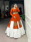 Varnika Pure Rayon Gamthi Patch Work Navratri Lehenga Choli Set
