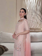 Ruhanika Heritage Designer Embroidered Sharara Palazzo Set