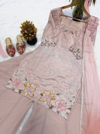 Ruhanika Heritage Designer Embroidered Sharara Palazzo Set