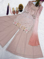 Ruhanika Heritage Designer Embroidered Sharara Palazzo Set