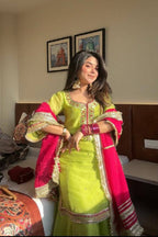Zunaira Premium Embroidered Sarara Suit Set with Multi-Zari Thread and Sequin Work