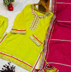 Zunaira Premium Embroidered Sarara Suit Set with Multi-Zari Thread and Sequin Work