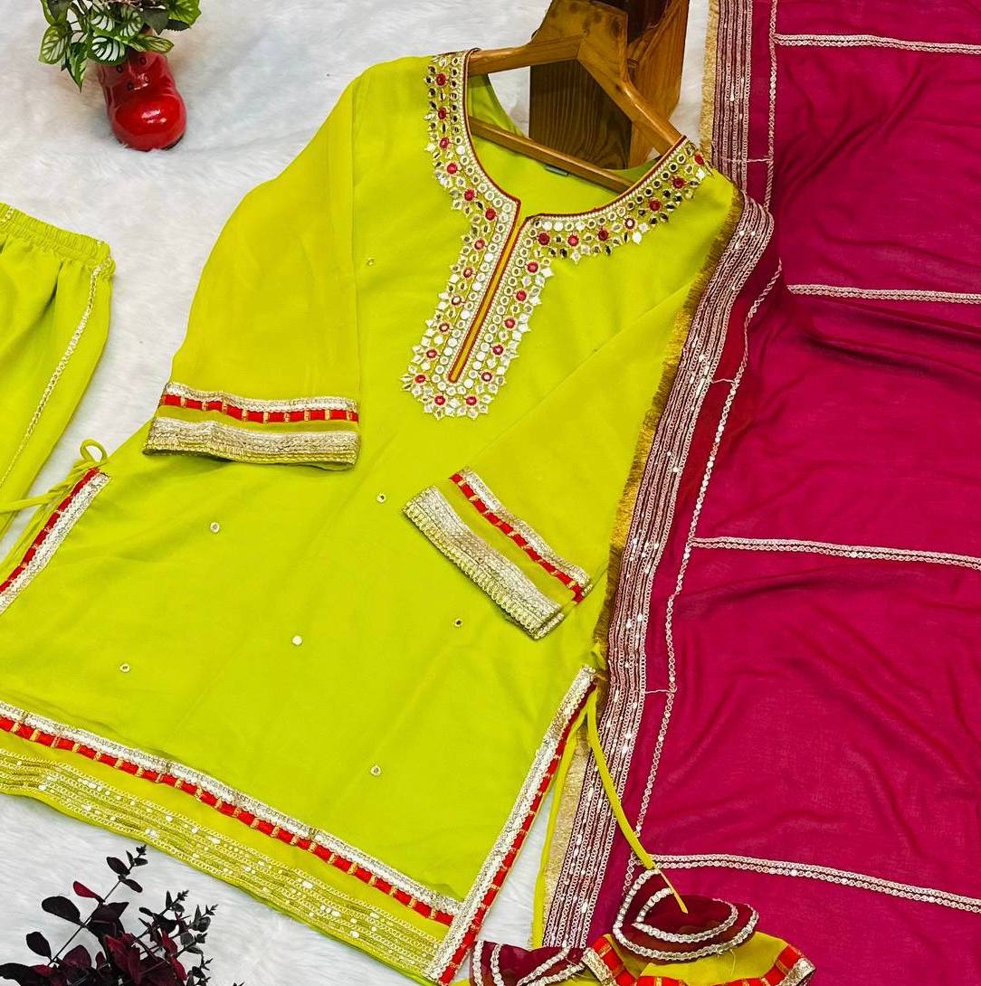 Zunaira Premium Embroidered Sarara Suit Set with Multi-Zari Thread and Sequin Work