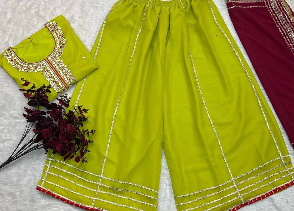 Zunaira Premium Embroidered Sarara Suit Set with Multi-Zari Thread and Sequin Work