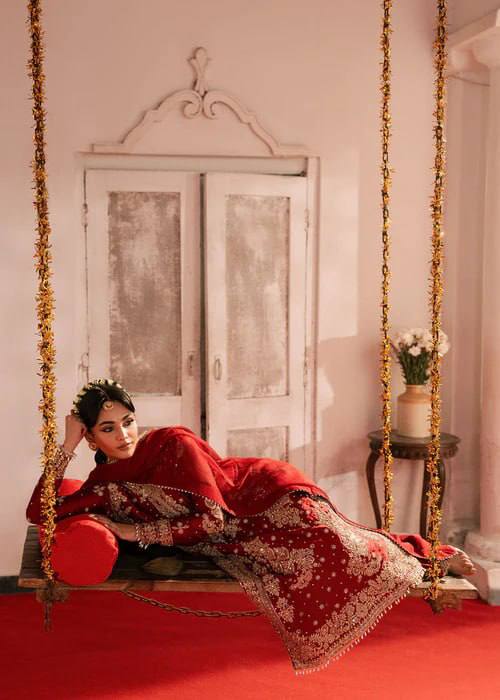 Ziyana Roman Silk Thread & Sequence Embroidered Kurti with Palazzo & Faux Georgette Dupatta Set