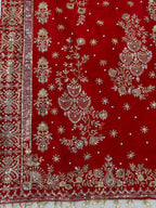 Ziyana Roman Silk Thread & Sequence Embroidered Kurti with Palazzo & Faux Georgette Dupatta Set