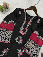 Nayantara Georgette Sequins Embroidered Palazzo Suit with Dupatta