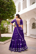 Roop Pure Chanderi Bandhej Print Lehenga Choli with Dupatta Set