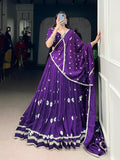 Roop Pure Chanderi Bandhej Print Lehenga Choli Set with Dupatta