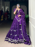Roop Pure Chanderi Bandhej Print Lehenga Choli Set with Dupatta
