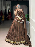 Sakhi Pure Chanderi Zari Woven Lehenga Choli with Dupatta