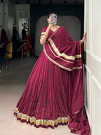 Sakhi Pure Chanderi Zari Woven Lehenga Choli with Dupatta