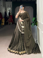 Sakhi Pure Chanderi Zari Woven Lehenga Choli with Dupatta