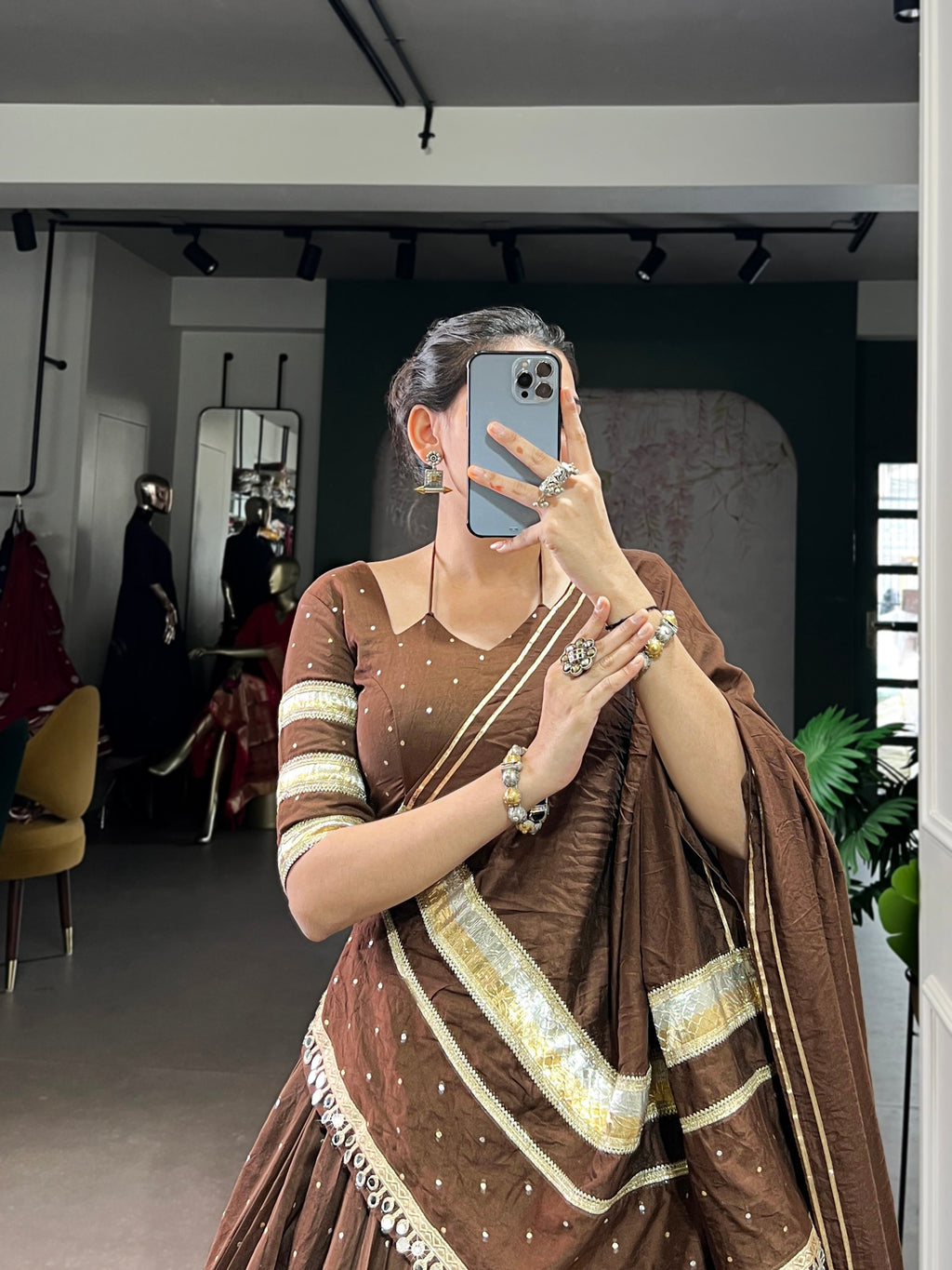 Sakhi Pure Chanderi Zari Woven Lehenga Choli with Dupatta