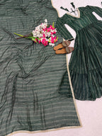 Vyomika Heavy Brocade Anarkali with Pant & Brocade Dupatta Set