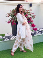 Heavy Crepe Silk Farshi Suit with Multy Thread Sequence Work