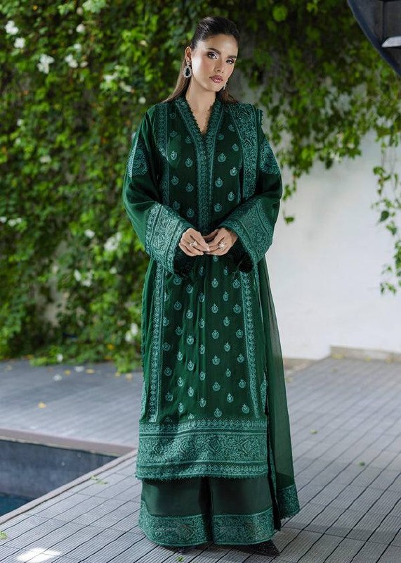 Inaya Georgette Embroidered Palazzo Suit Set with Matching Dupatta