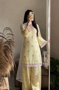 Aadhira Natural Crepe Kurti with Farshi Pant & Nazmin Dupatta Set