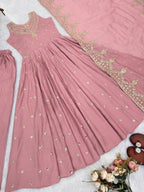 Mahveen Noor Premium Sleeveless Anarkali Gown with Chanderi Silk Dupatta