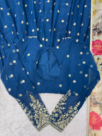 Designer Georgette Gown with Thread & Sequin Work Dupatta