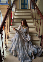 Elegant Hand Work Anarkali Suit with Four Side Embroidered Dupatta