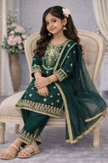 Aarivya Fendy Silk Sequins Embroidered Palazzo Suit with Dupatta