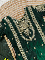 Aarivya Fendy Silk Sequins Embroidered Palazzo Suit with Dupatta