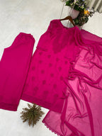 Festive Wear Embroidered Palazzo Suit with Designer Dupatta