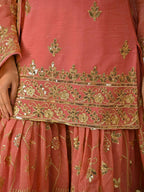 Ruhvika Crunchy Silk 5mm Sequins Embroidered Sharara Suit with Dupatta