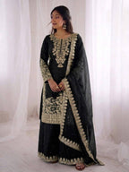 Premium Full Sleeve Palazzo Set with Matching Embroidered Dupatta